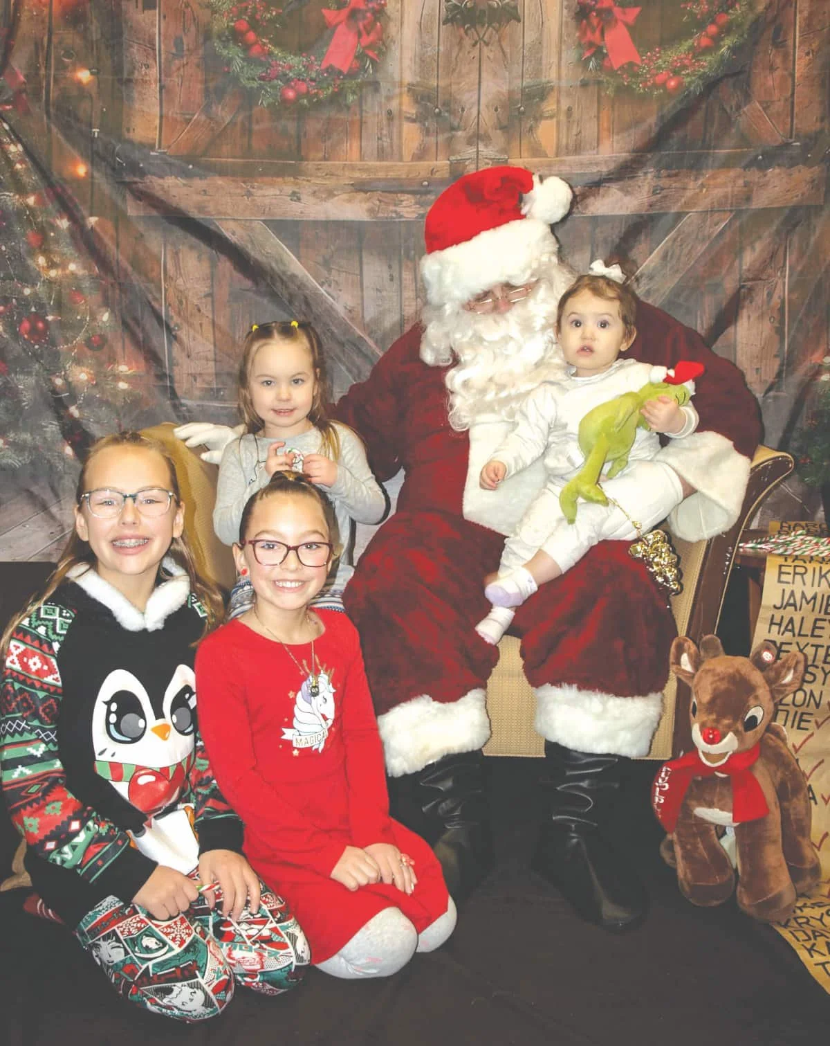 Oyen kids enjoy Breakfast with Santa