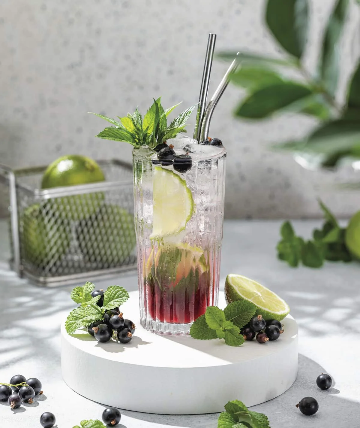 Perfect blueberry mocktail