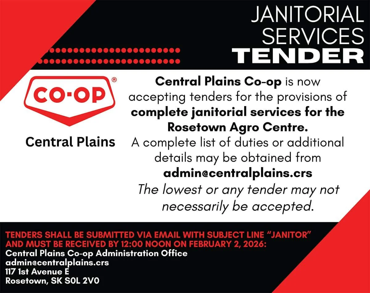 JANITORIAL SERVICES TENDER Central Plains Co-op