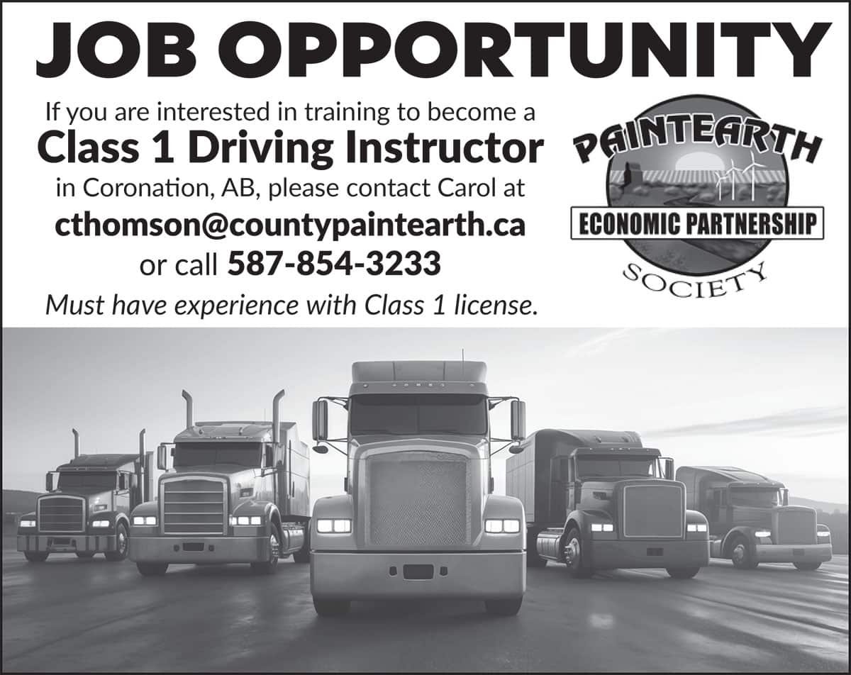 JOB OPPORTUNITY Class 1 Driving Instructor