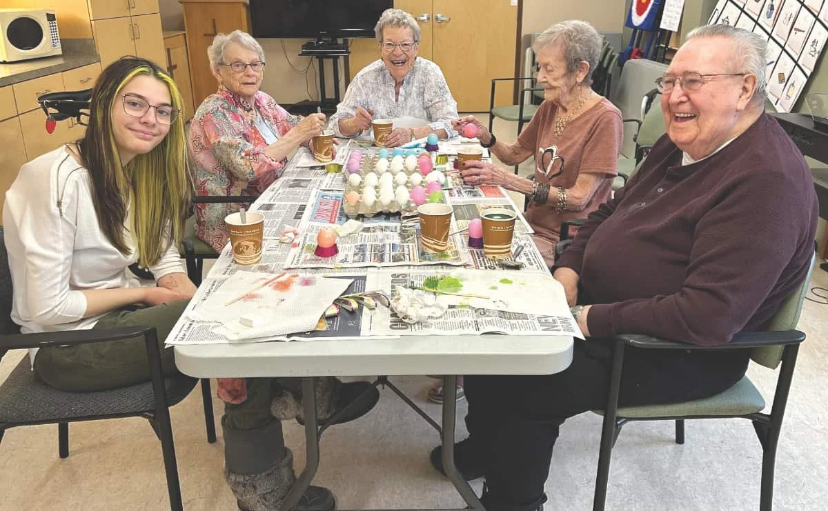 Spring activities and Easter fun brighten the week at Oyen Lodge