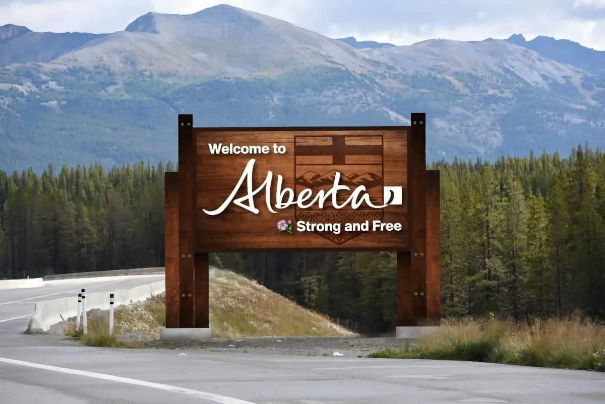 New Welcome to Alberta border signs unveiled with Strong and Free motto