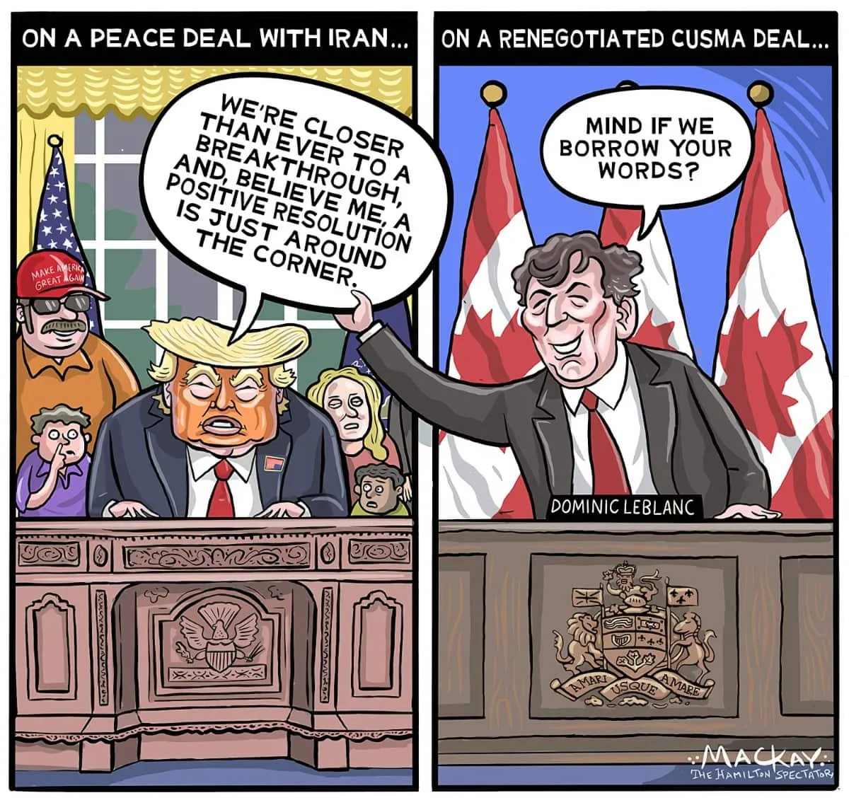 Editorial Cartoon: Just Around The Corner