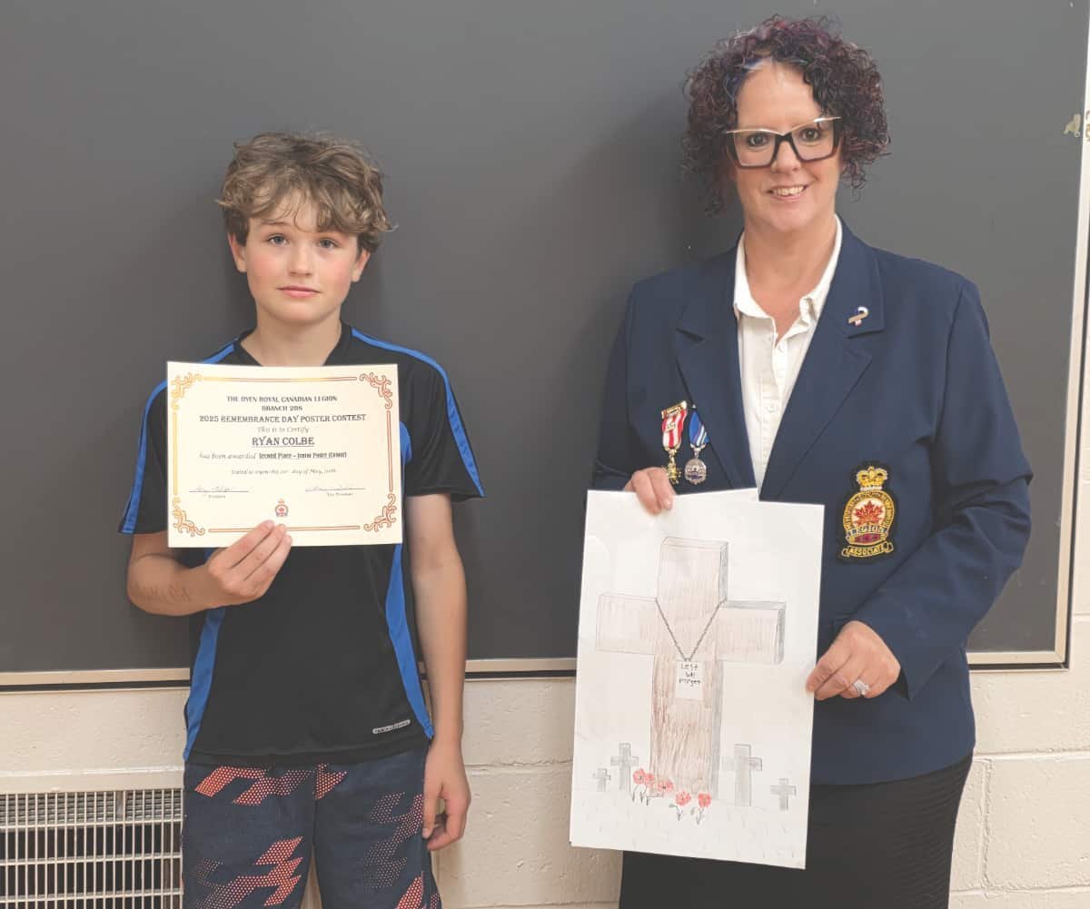 Oyen students recognized in Legion Remembrance contest