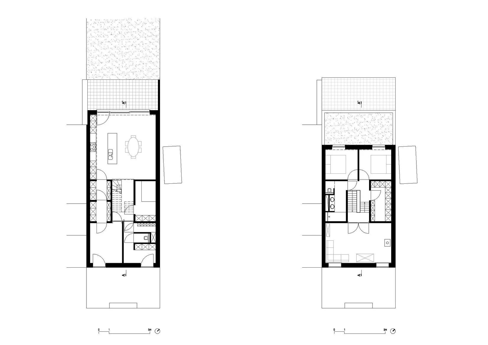 plan gelijkvloers en verdieping