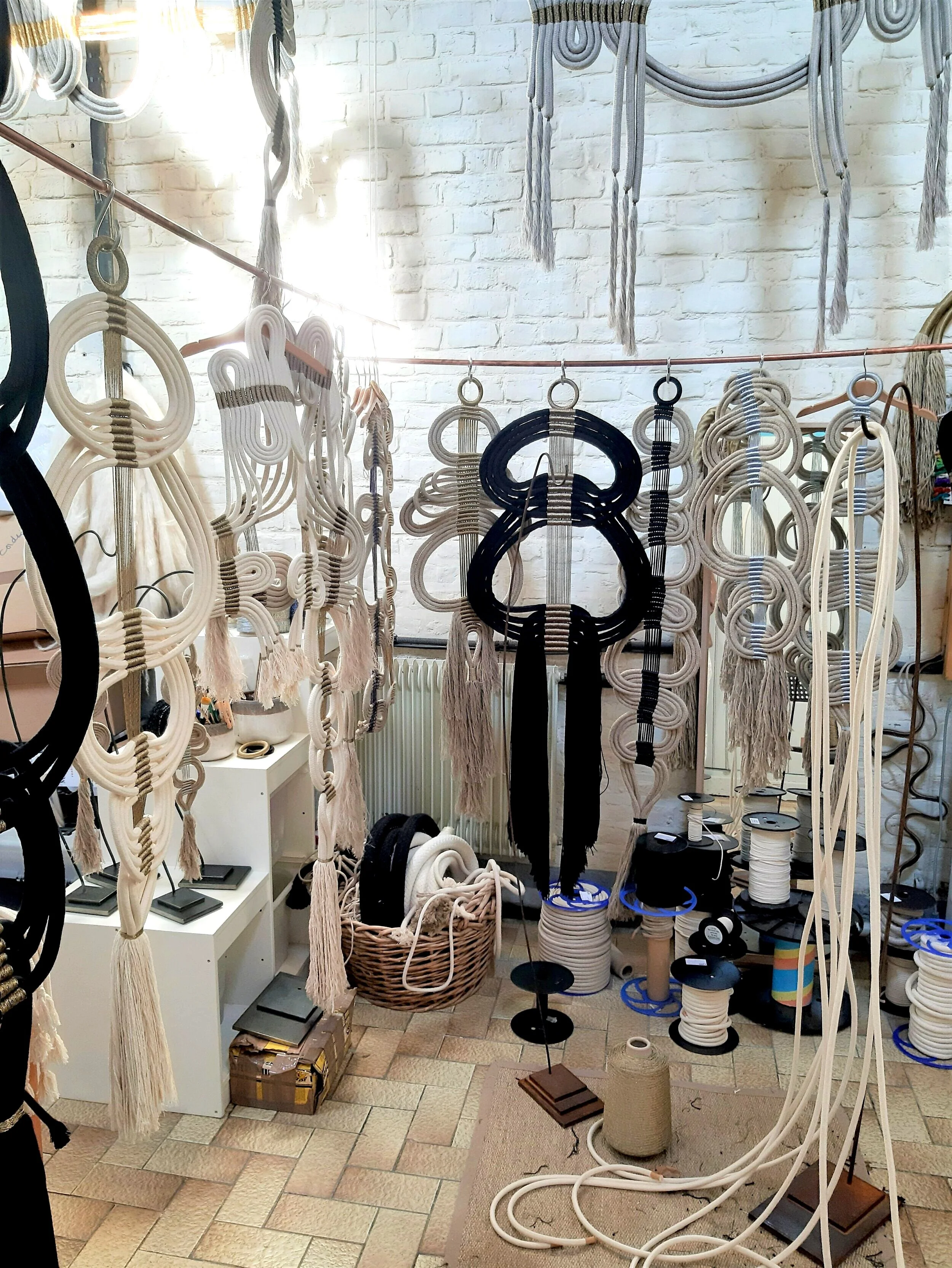 Her workshop in the North of France