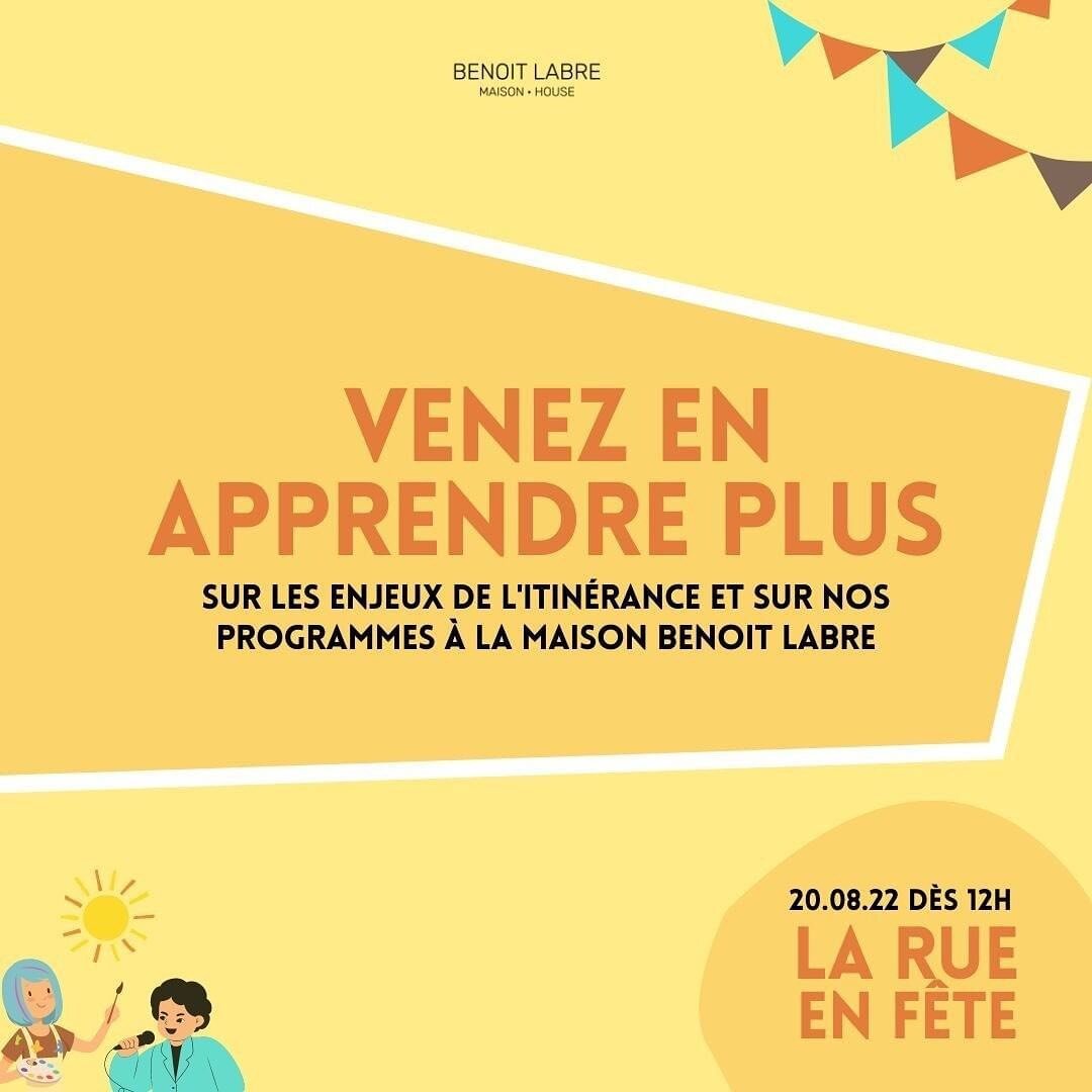 Ahhhhhhh c&rsquo;est l&rsquo;&eacute;t&eacute; qui nous quitte bient&ocirc;t, mais on vous invite &agrave; notre deuxi&egrave;me &eacute;dition de La Rue en F&ecirc;te ! Un apr&egrave;s-midi en famille pour mieux comprendre l&rsquo;importance de ress