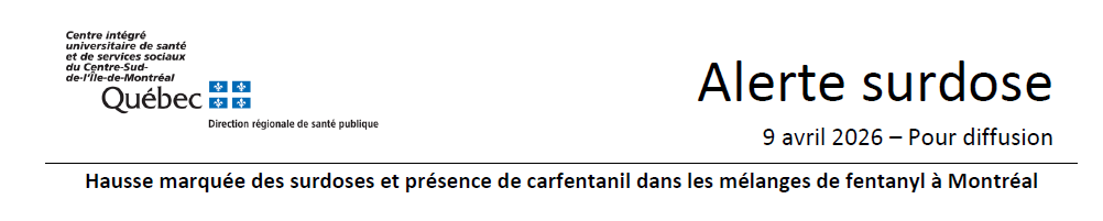 Alerte surdose à Montréal