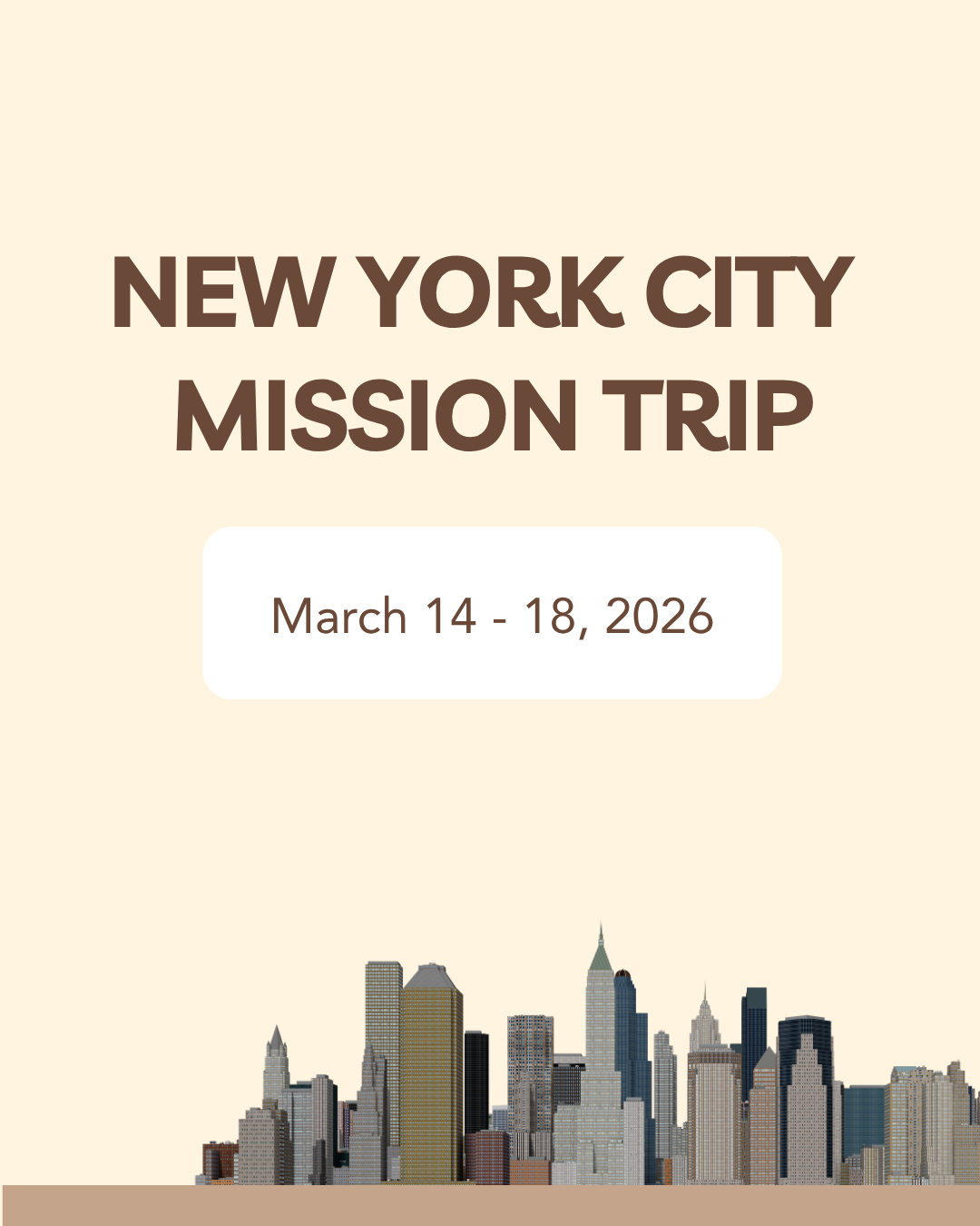 New York City Missions Trip