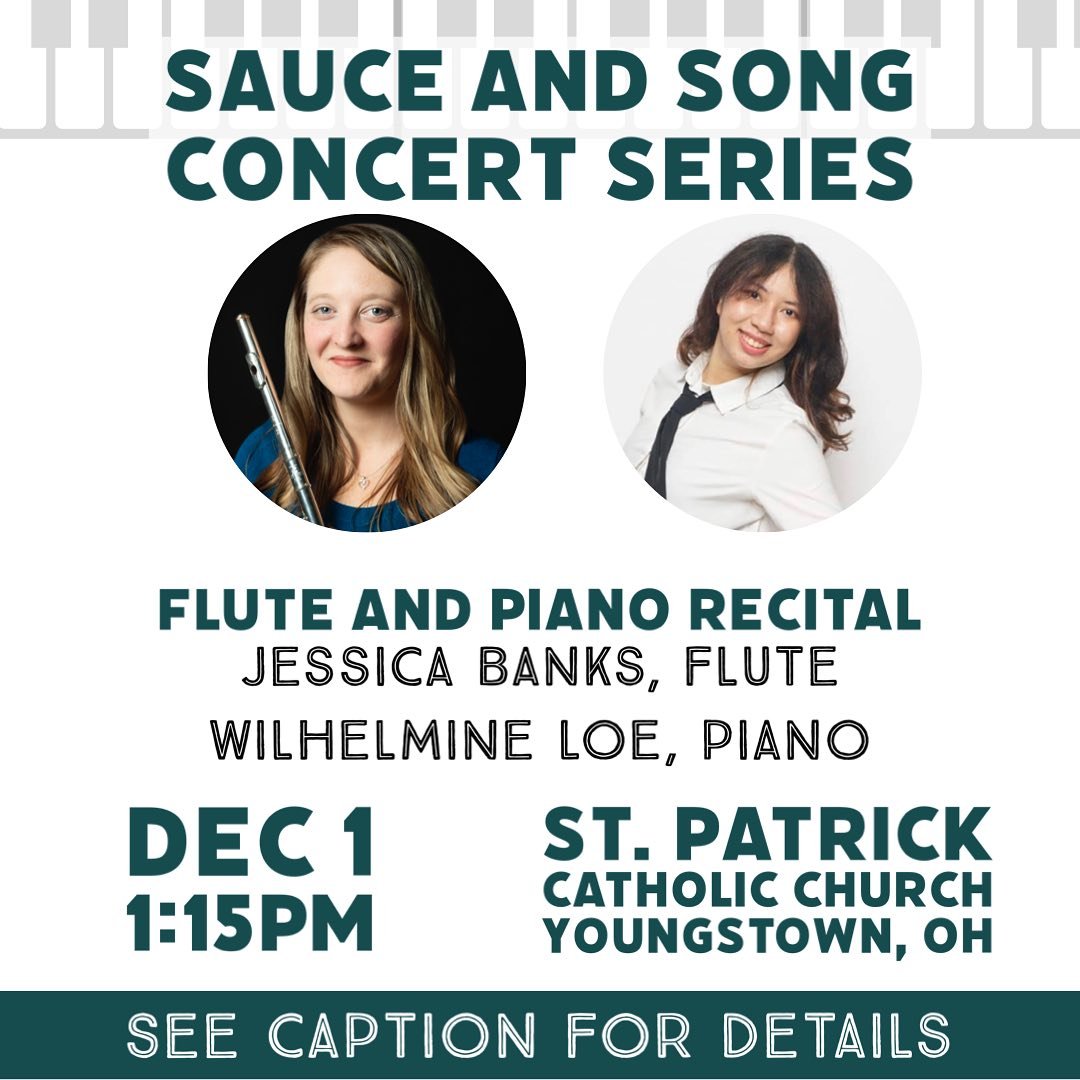 Looking forward to presenting this recital with @wilhelmine.loe and a special guest 😇 It&rsquo;s going to be a fun program with music by Rocherolle, Rutter, Kay, Clarke, and Bach.

The concert is free! Come relax and enjoy some music after Thanksgiv