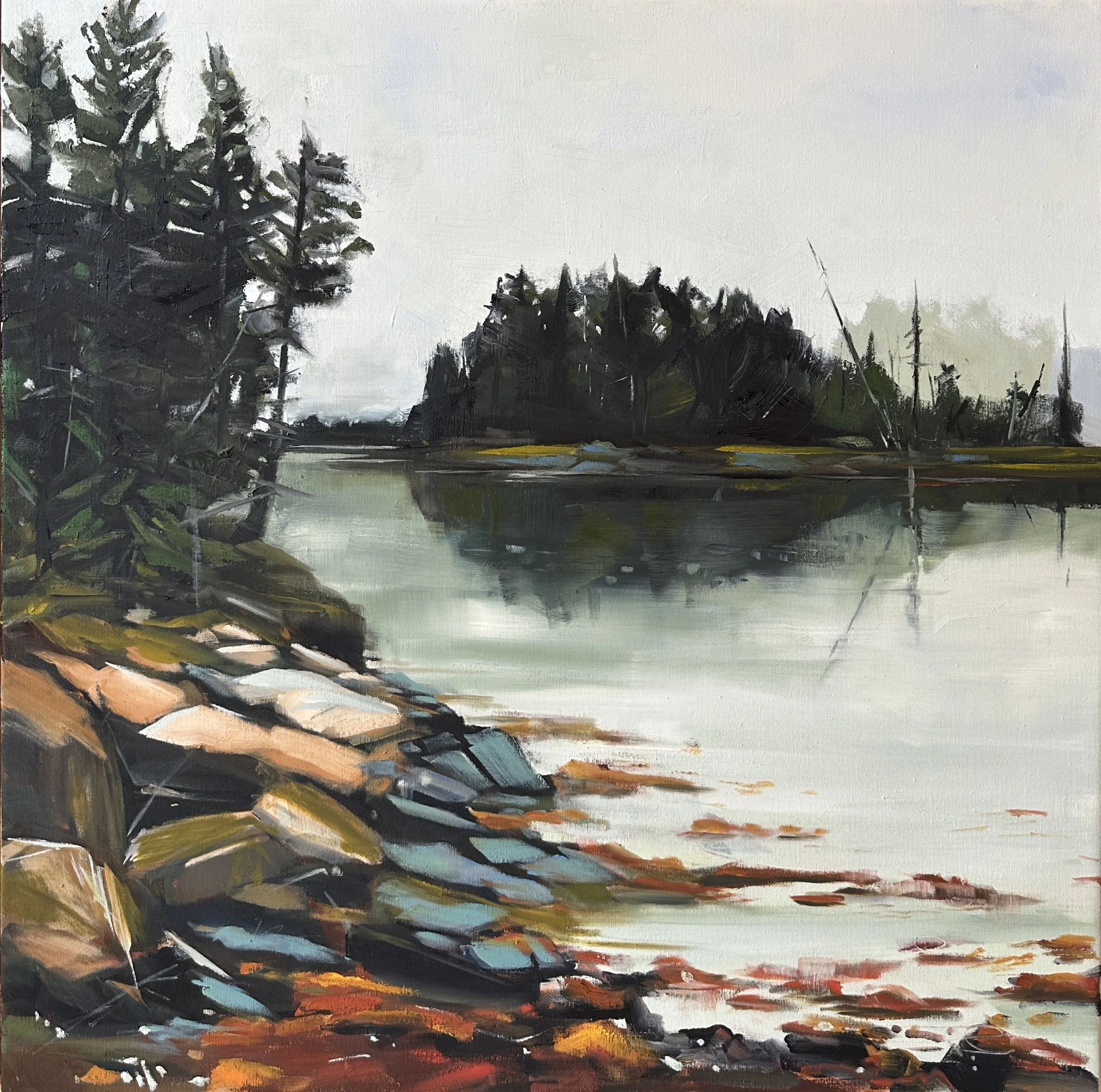 Lower Harbor Trail 30 x 30 O/c. $2500. Available at Littlefield Gallery