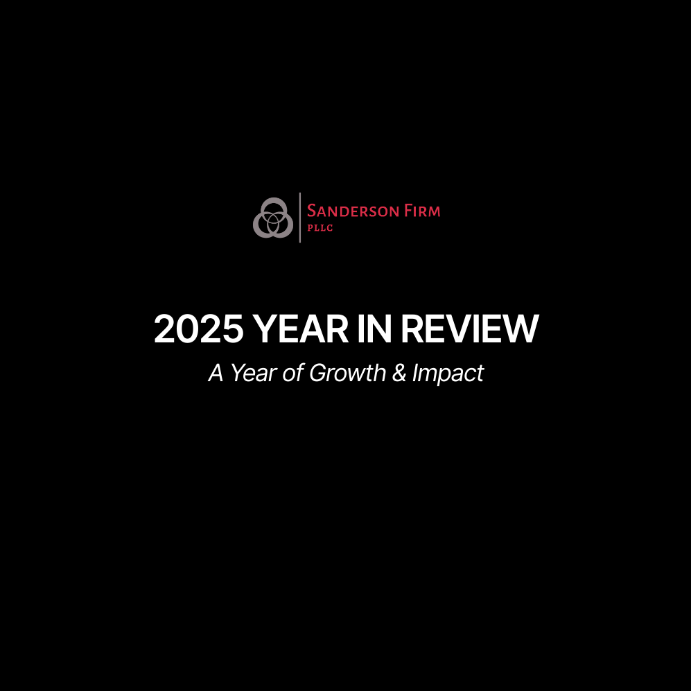 2025 Sanderson Firm Year in Review