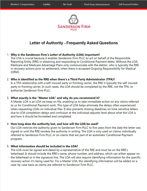 LOA FAQ