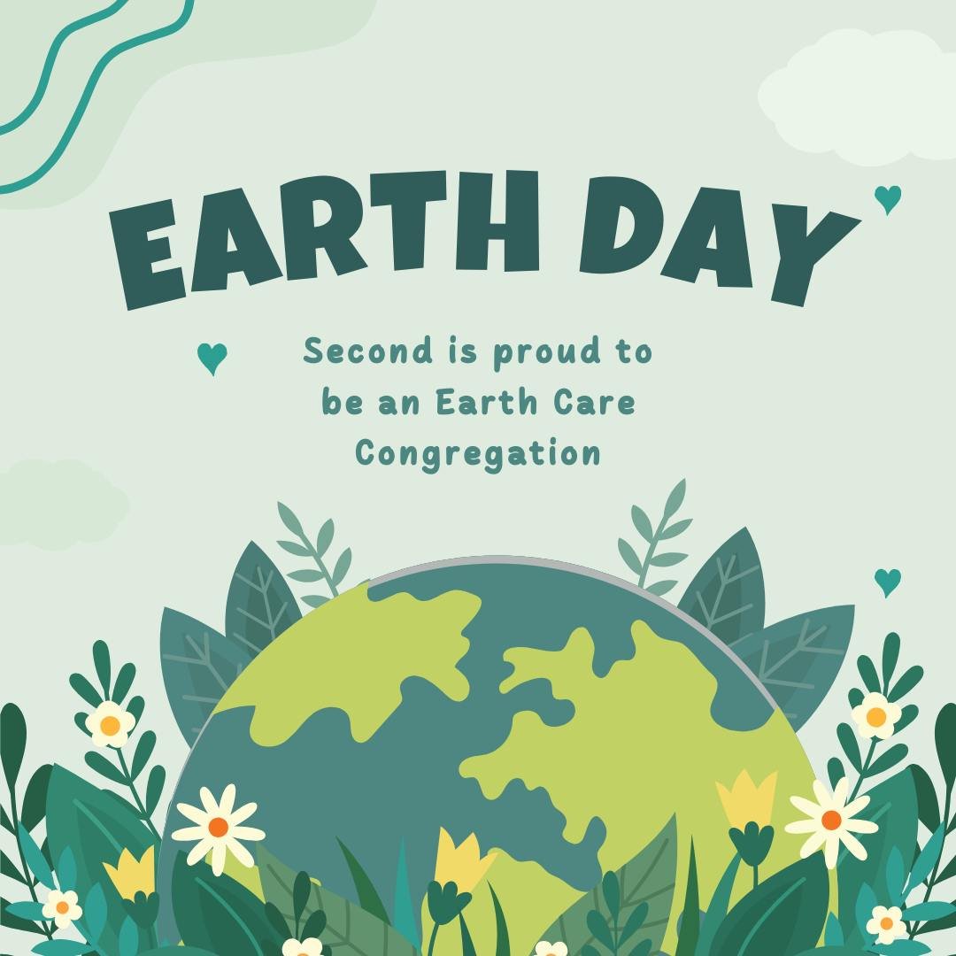 Happy Earth Day! Did you know Second is a certified Earth Care Congregation by the PC(USA)? Learn more at secondpres.org/earthcare