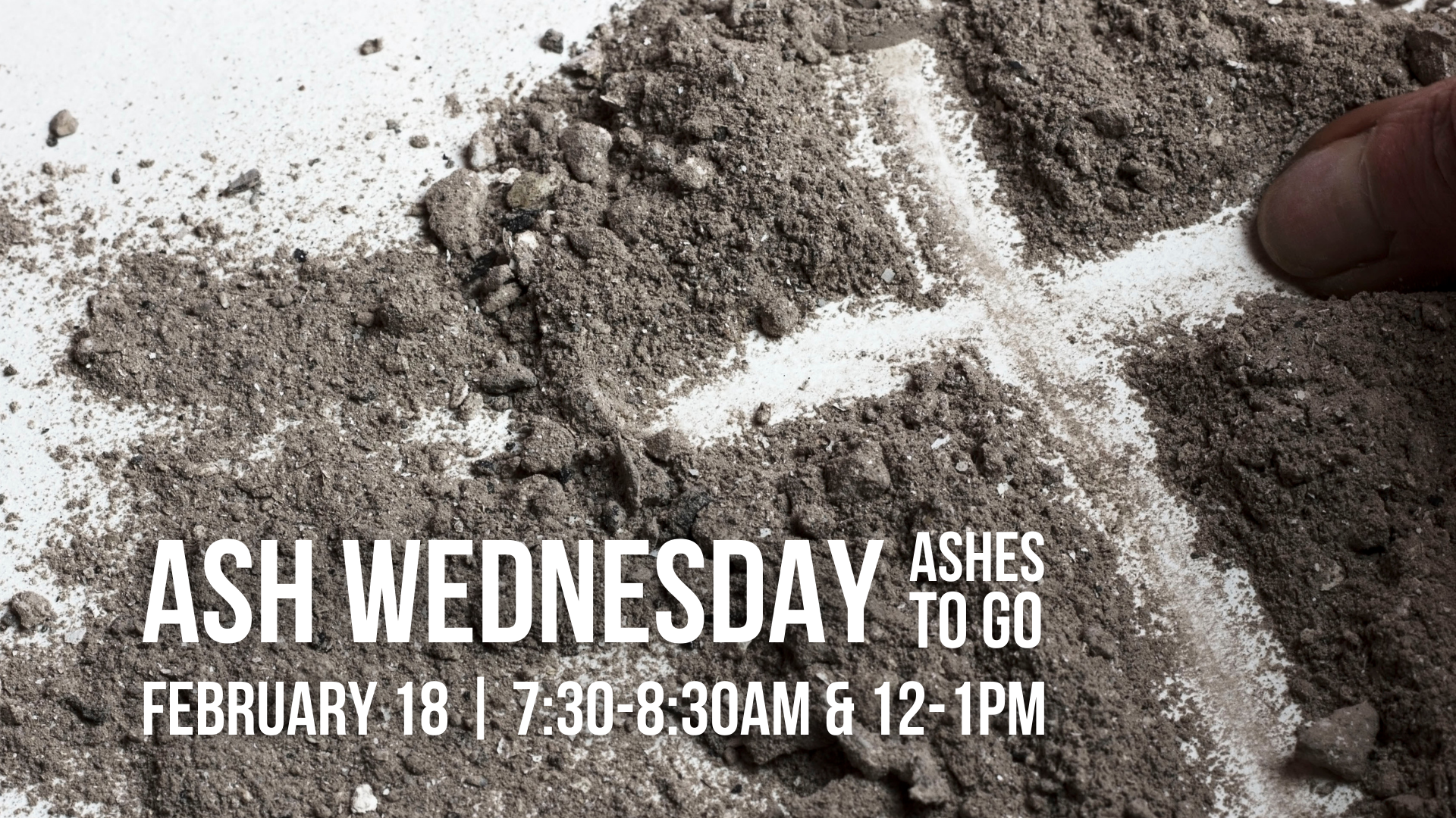 Ash Wednesday Ashes to Go