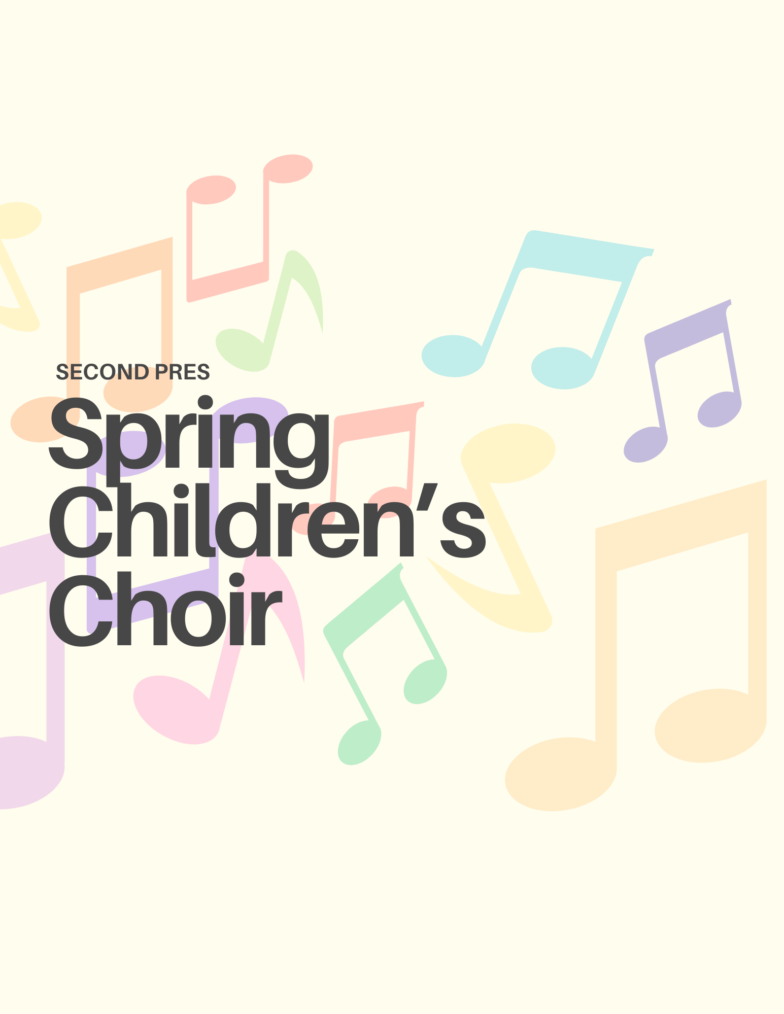 Spring Children's Choir Rehearsal