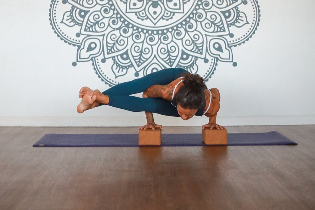 Two Young Woman Doing Difficult Yoga Poses Crown Head Outdoors Stock Photo  by ©poungsaed 616246432