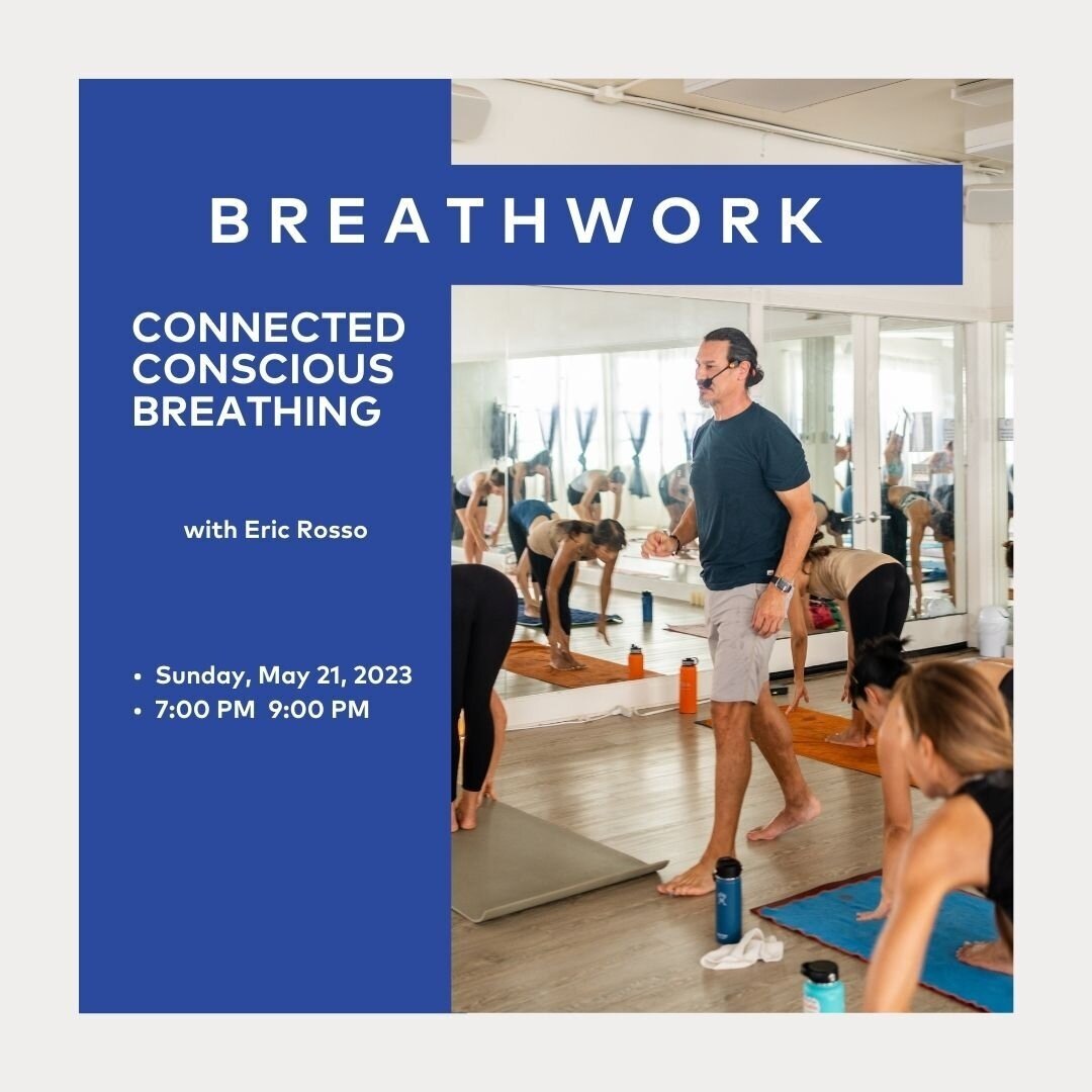 Want to have an incredible breathwork experience? 🫁⁠
⁠
Eric Rosso will guide you through what could be the most profound experience of your life! 🙌🏻⁠
⁠
Mark your calendar on Sunday, May 21, from 7:00-9:00 pm 📆⁠
⁠
See you there! 👋🏻⁠
⁠
#yogaroomh