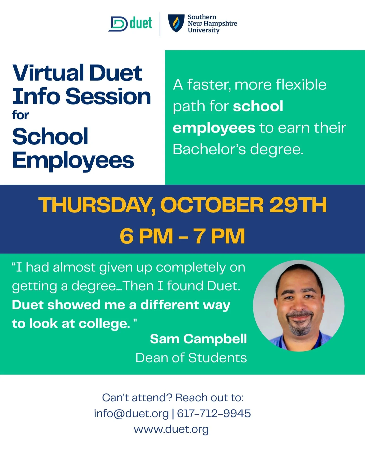 Do you know a paraprofessional, school support staff member, or other school employees who may need a bachelor&rsquo;s degree to move forward in their career?

Share this post so they can join us tomorrow and learn how to earn their degree while cont