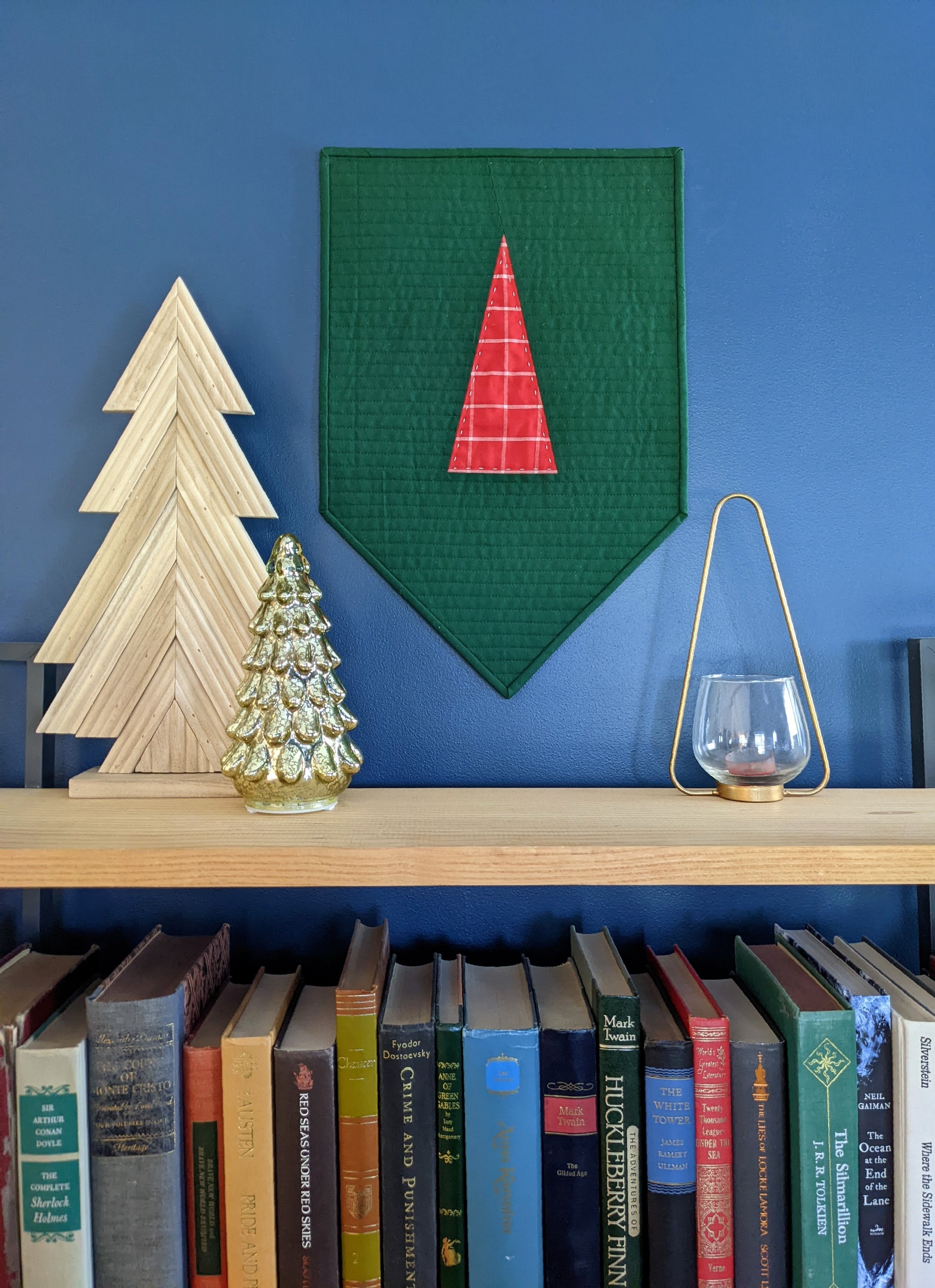 Minimalist Christmas Tree Stocking — Juniperus Threadworks