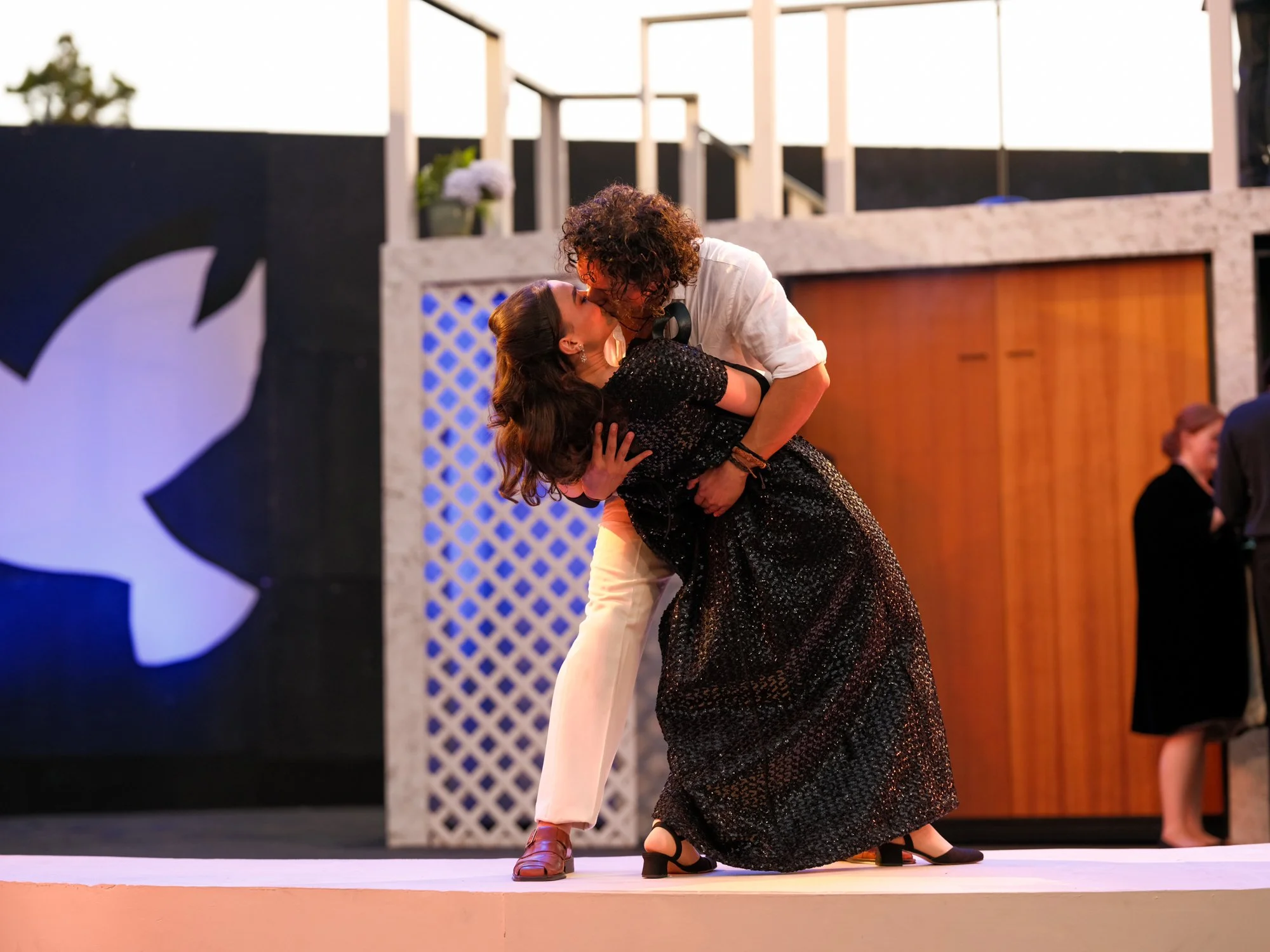 Elijah Eliakim Hernandez as Romeo and Celeste Lagrange as Juliet