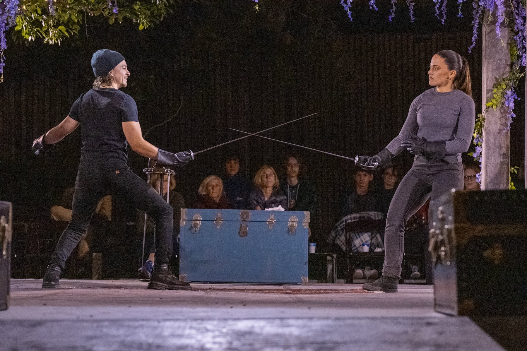 Christopher Morson as Hamlet and Shannon Brett Donovan as Laerta