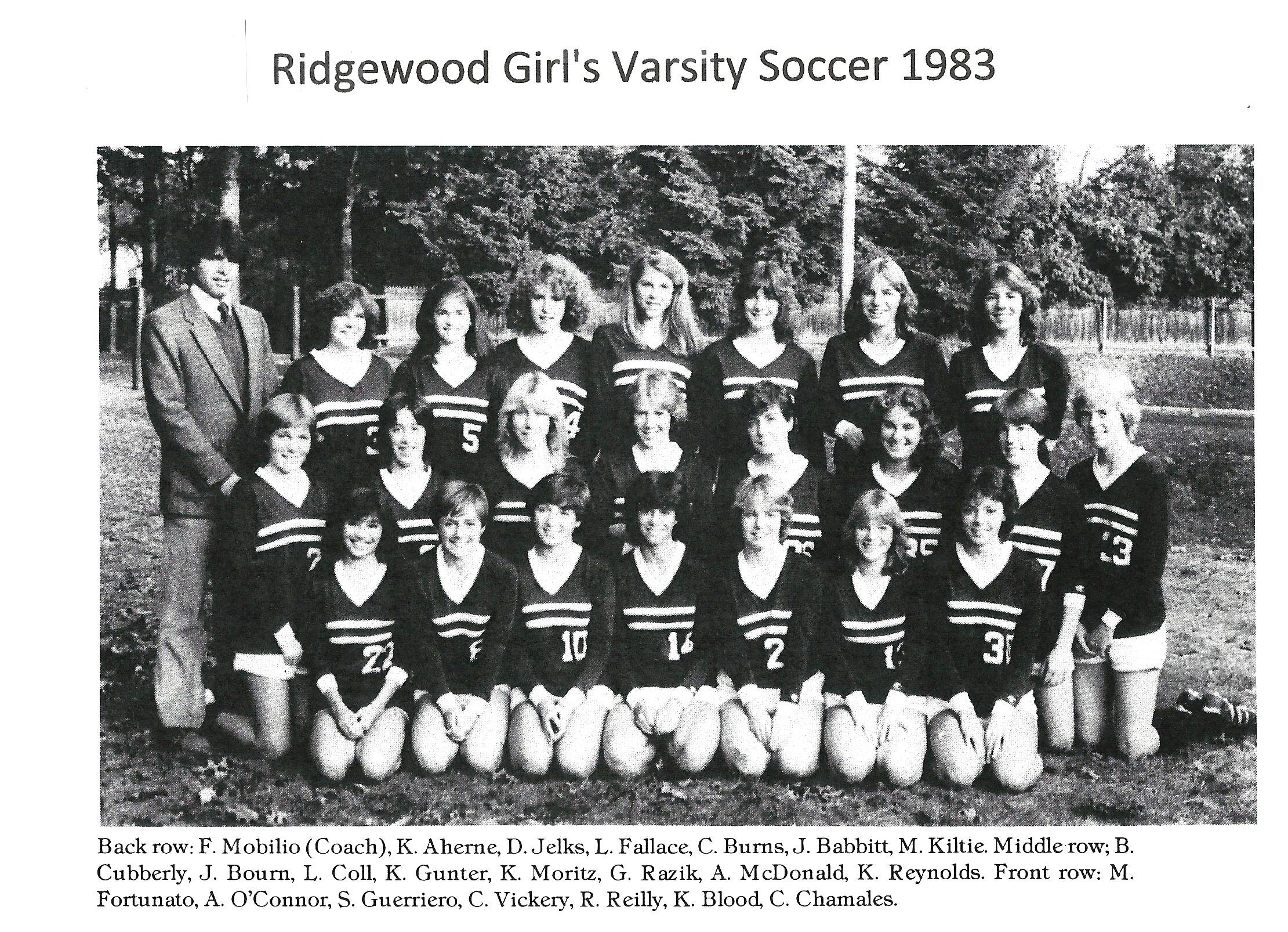1983 Girls’ Soccer Team