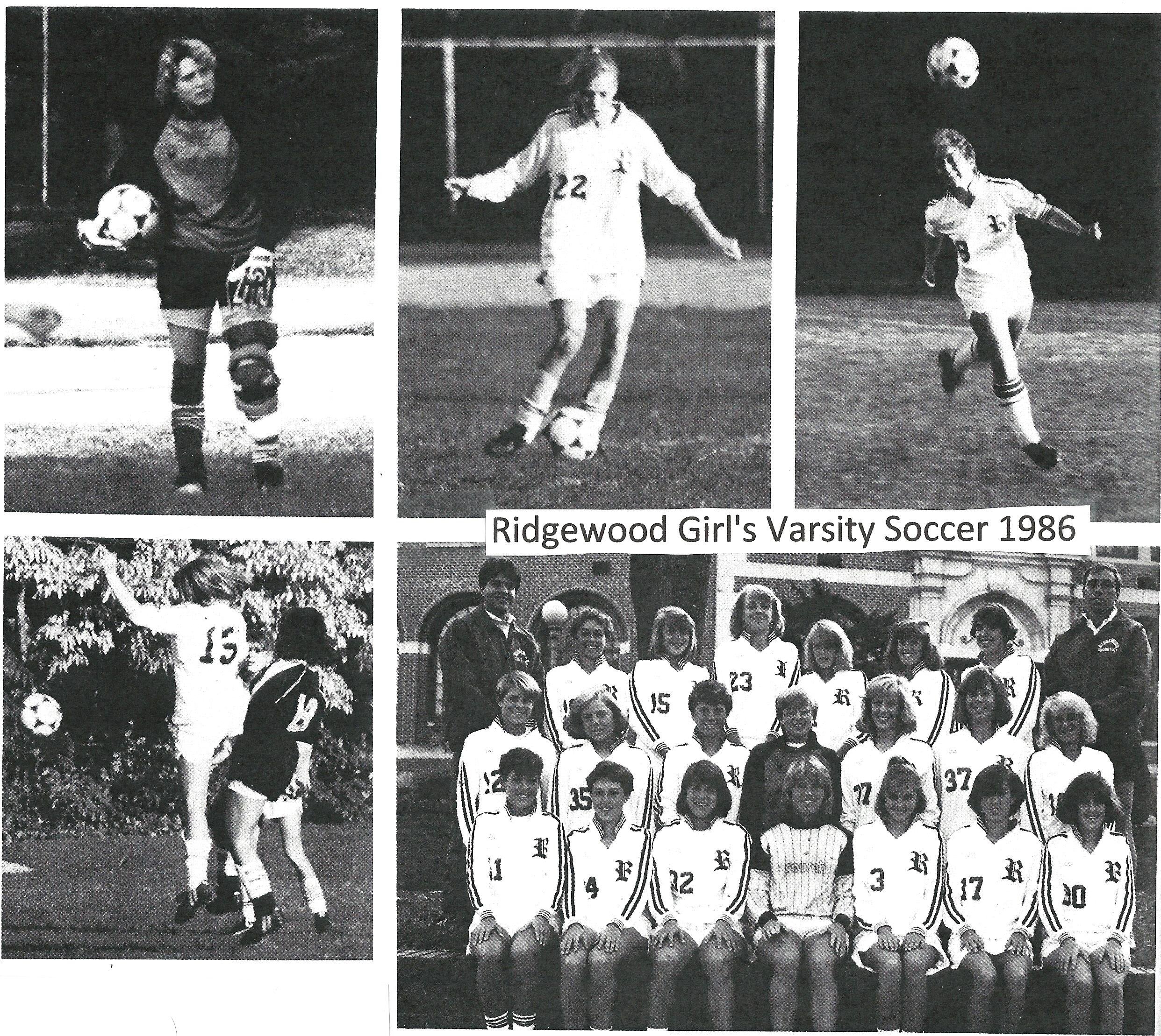 1986 Girls’ Soccer Team
