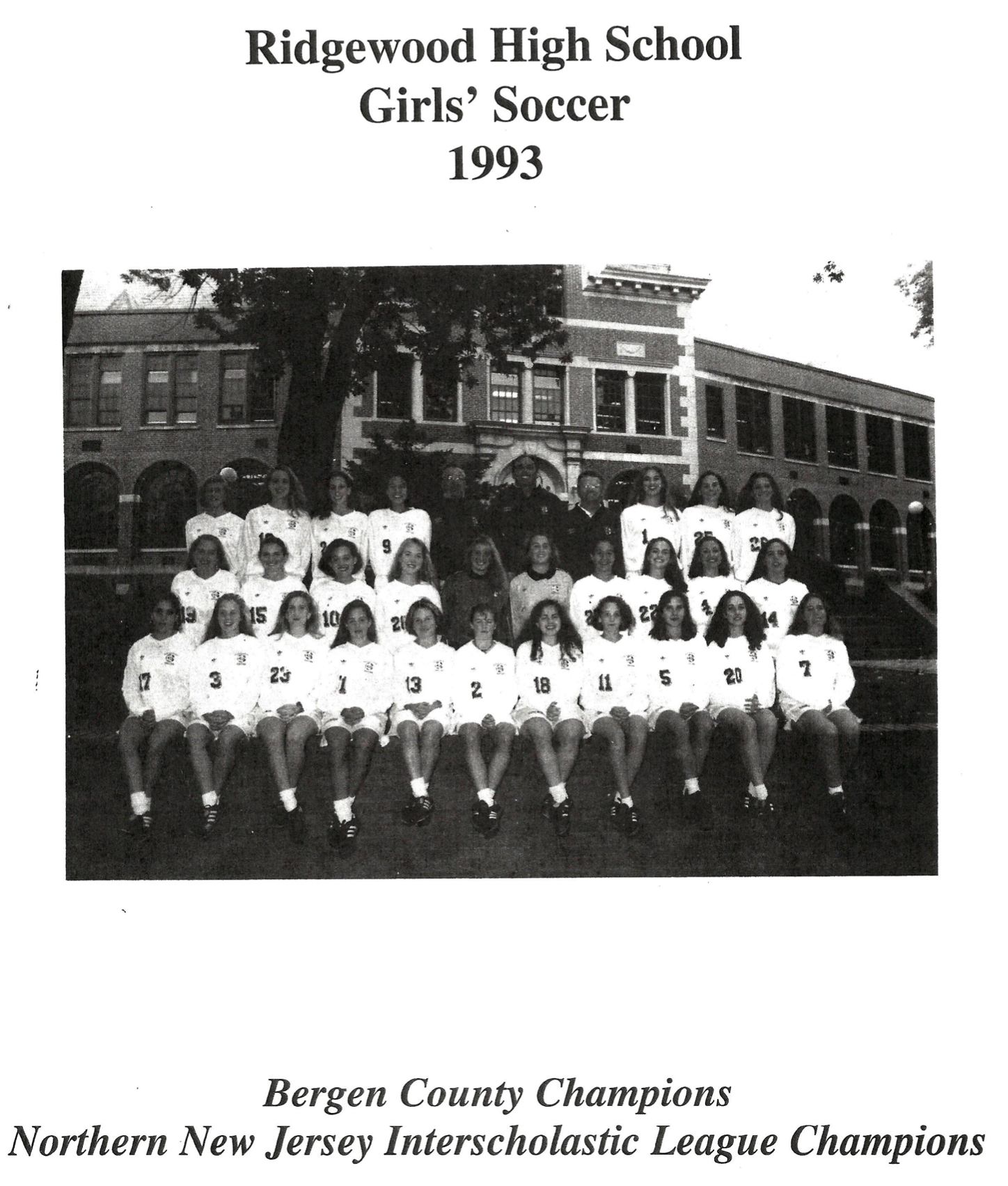 1993 Girls’ Soccer Team