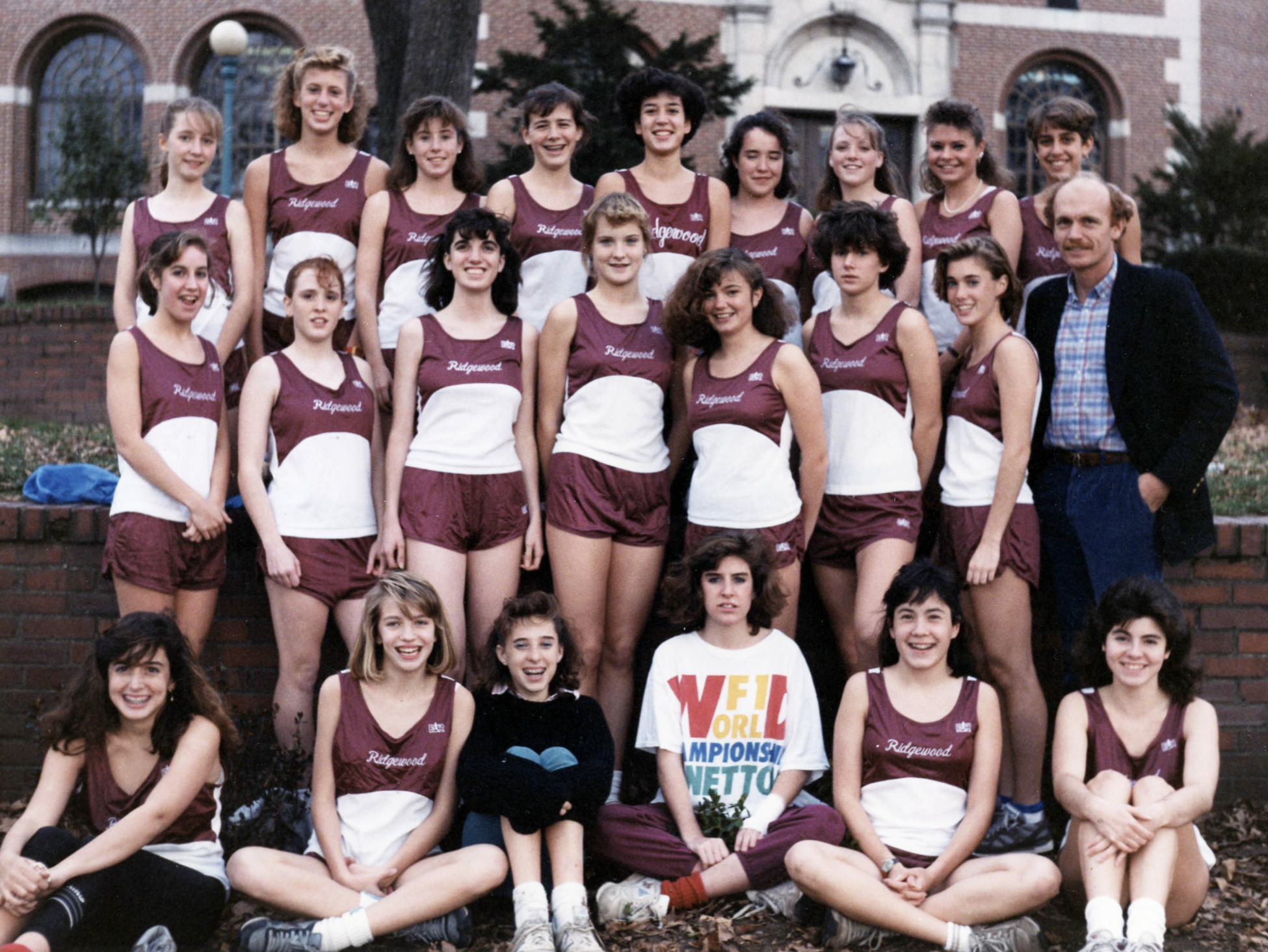 Girls 1987 Cross Country TeamCoach Jacob Brown