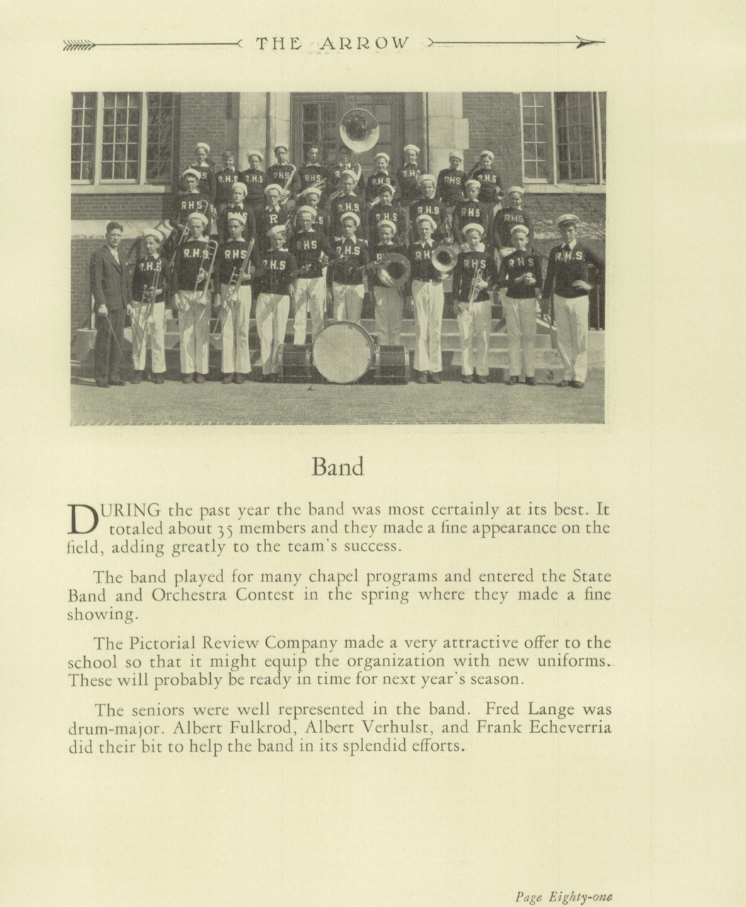 RHS Band 1931