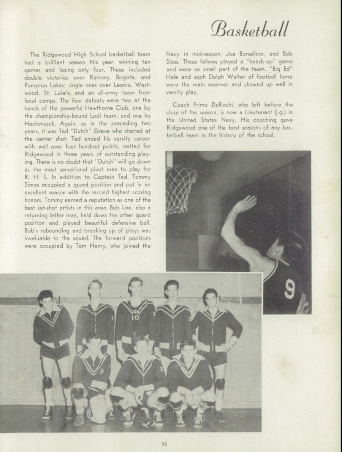 1943 Boys’ Basketball Team