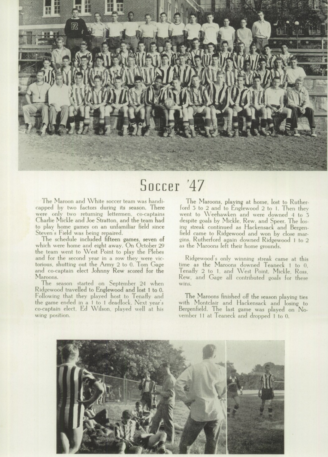 1947 Boys’ Soccer Team