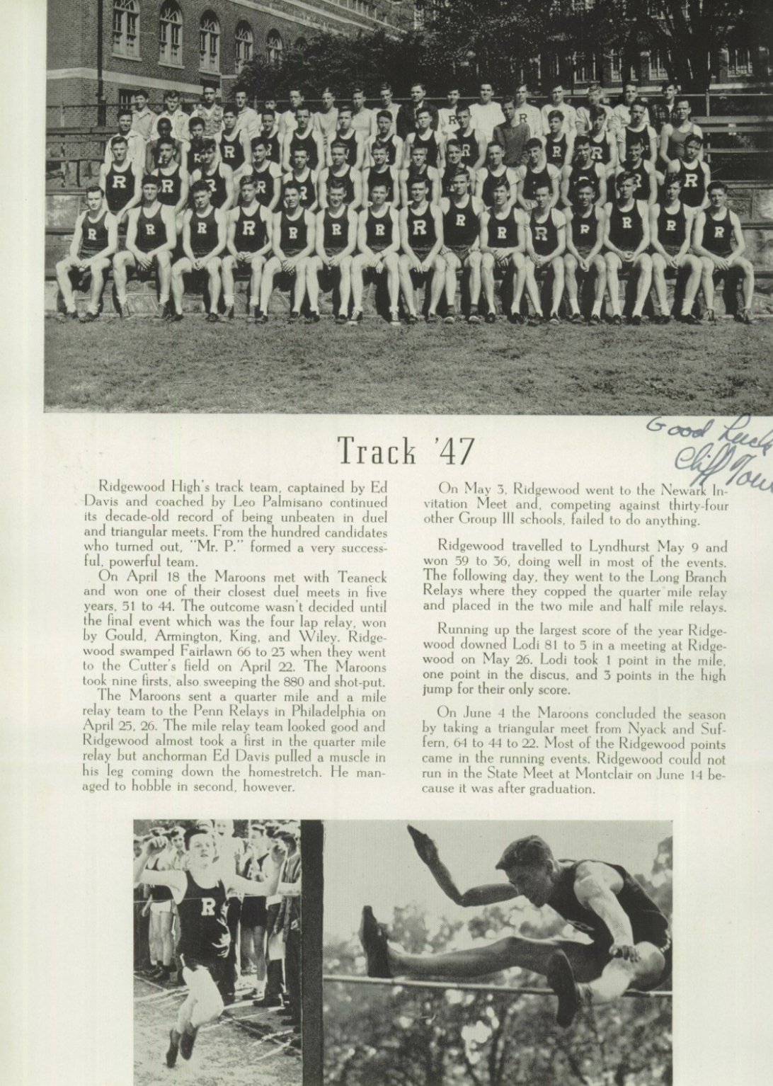 1947 Boys’ Track Team