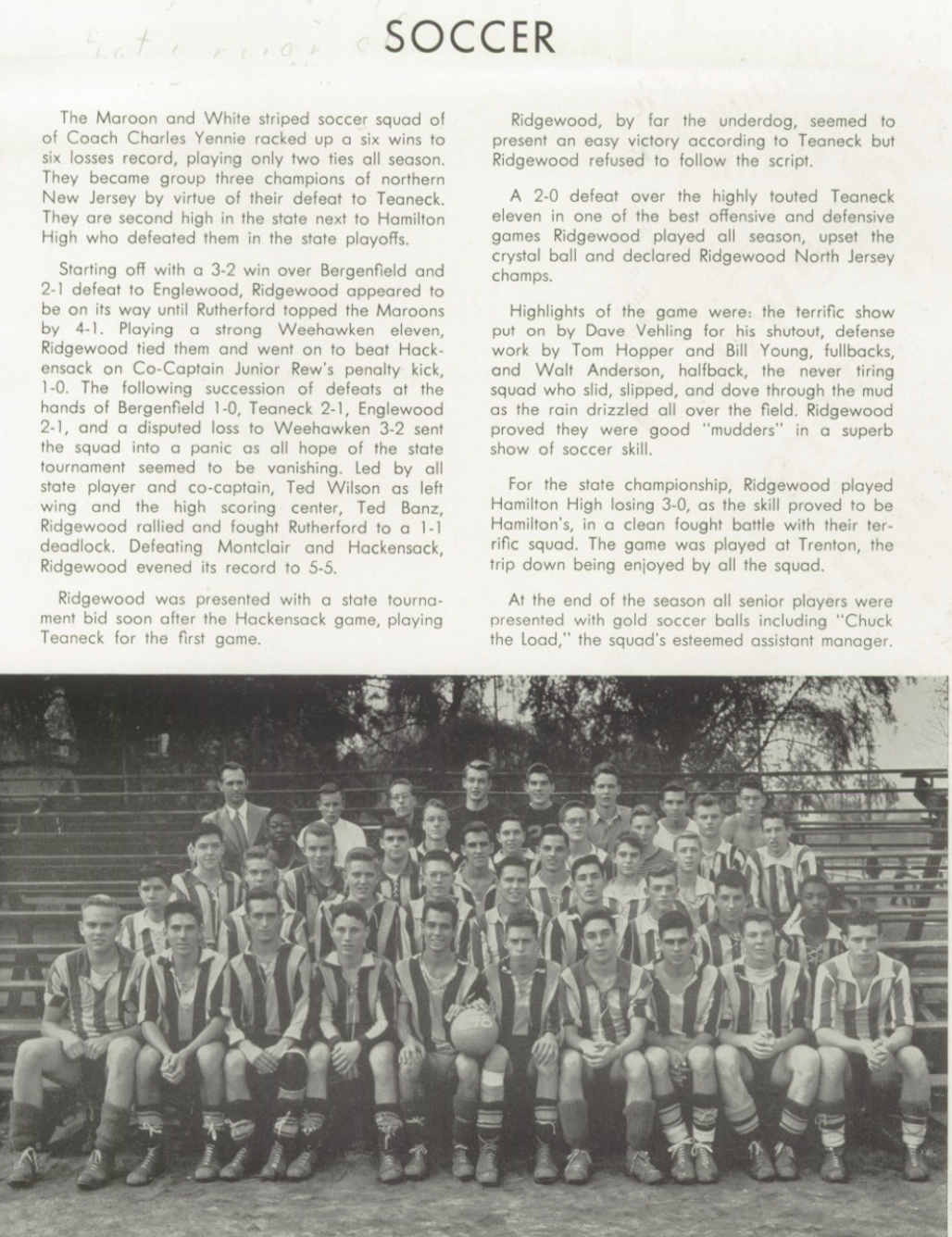 1948 Boys’ Soccer Team