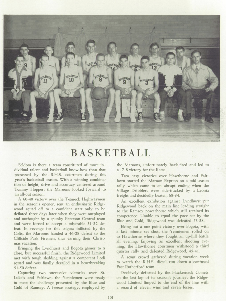 1950 Boys’ Basketball Team