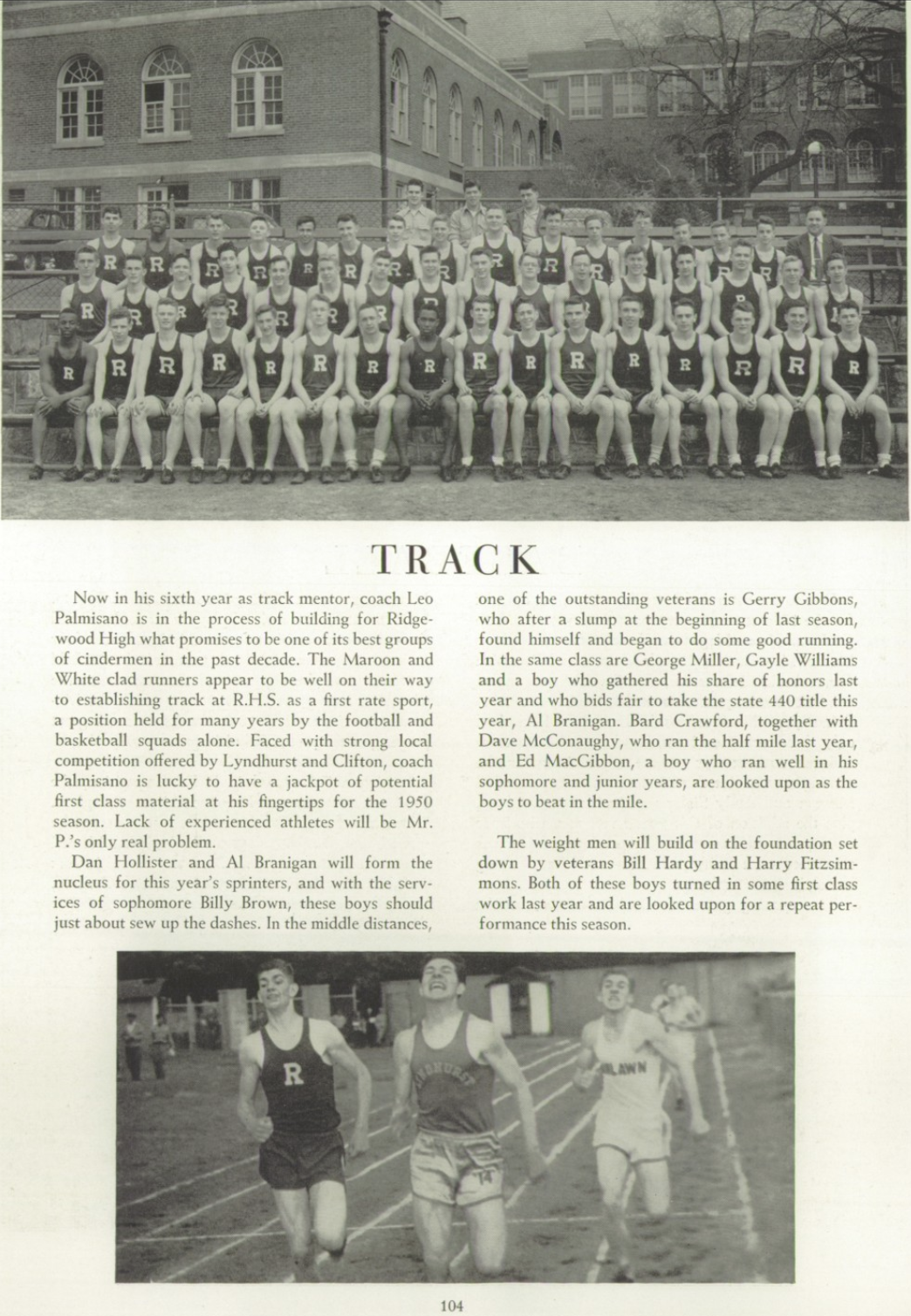 1950 Boys’ Track Team