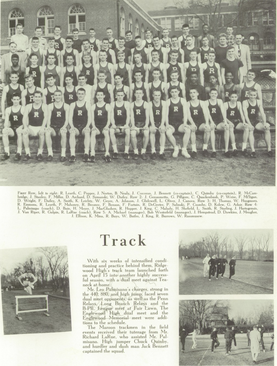 1954 Boys’ Track Team