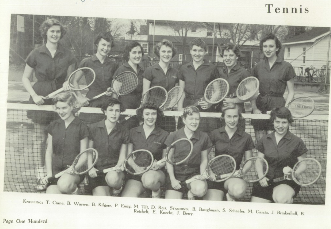 1954 Girls’ Tennis Team