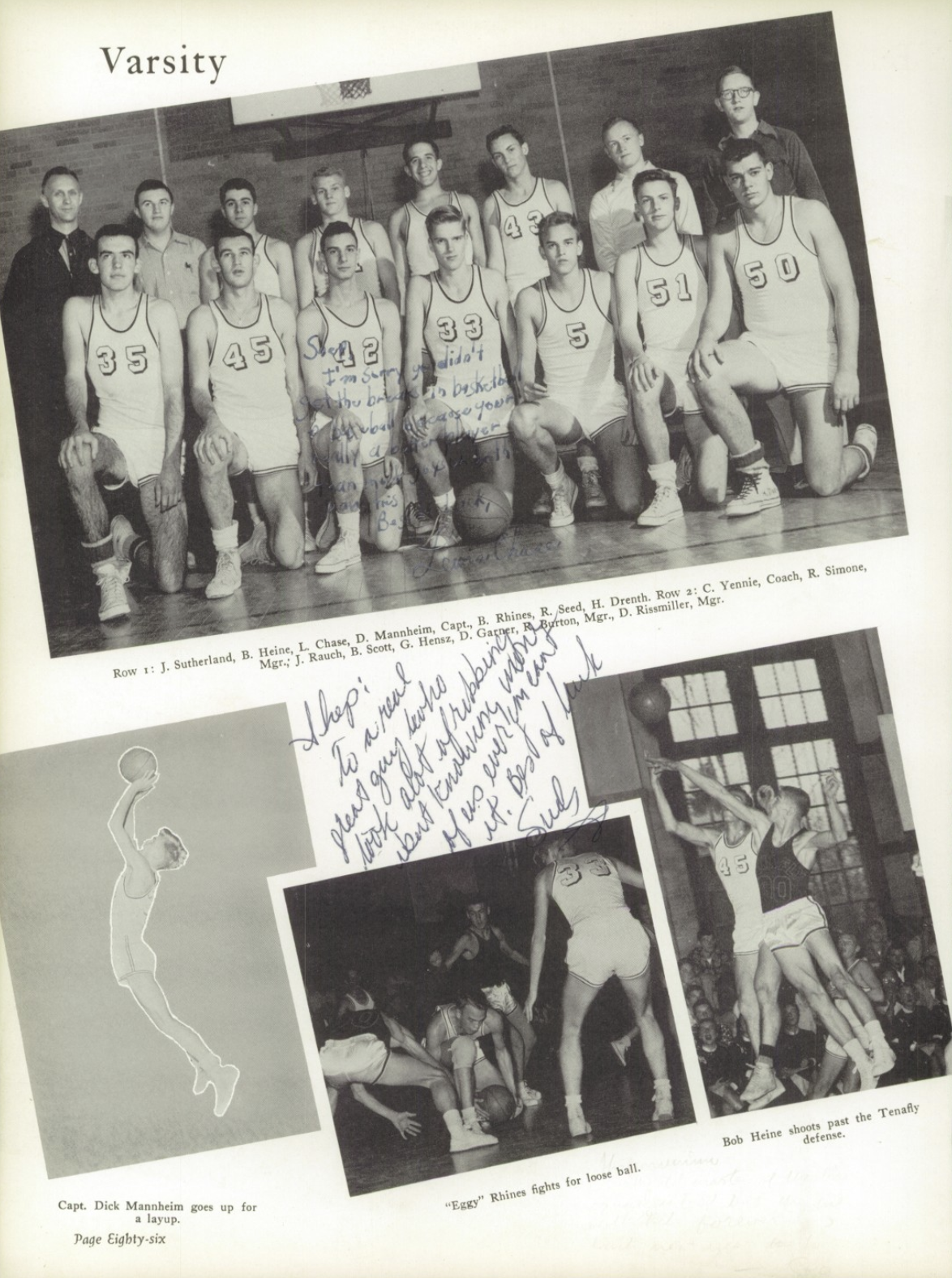 1955 Boys’ Basketball Team