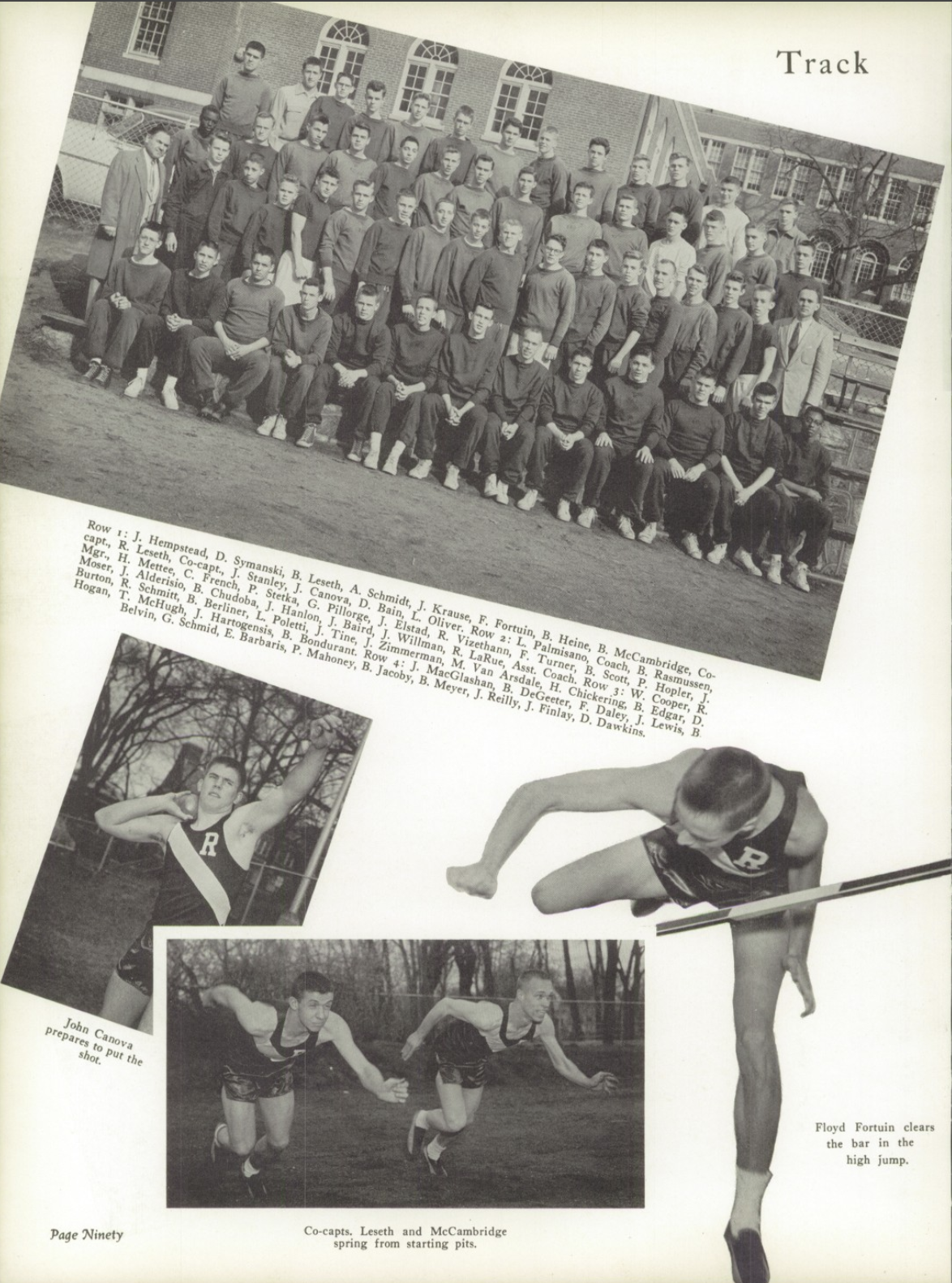 1955 Boys’ Track Team