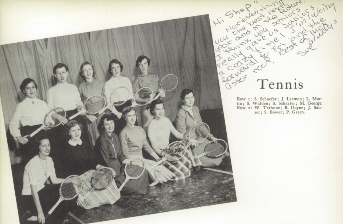 1955 Girls’ Tennis Team