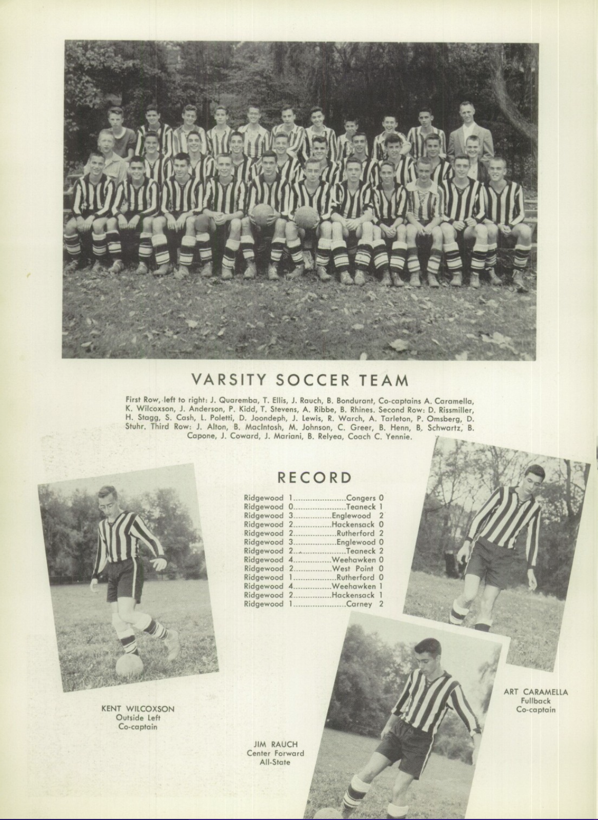 1955 Boys’ Soccer Team