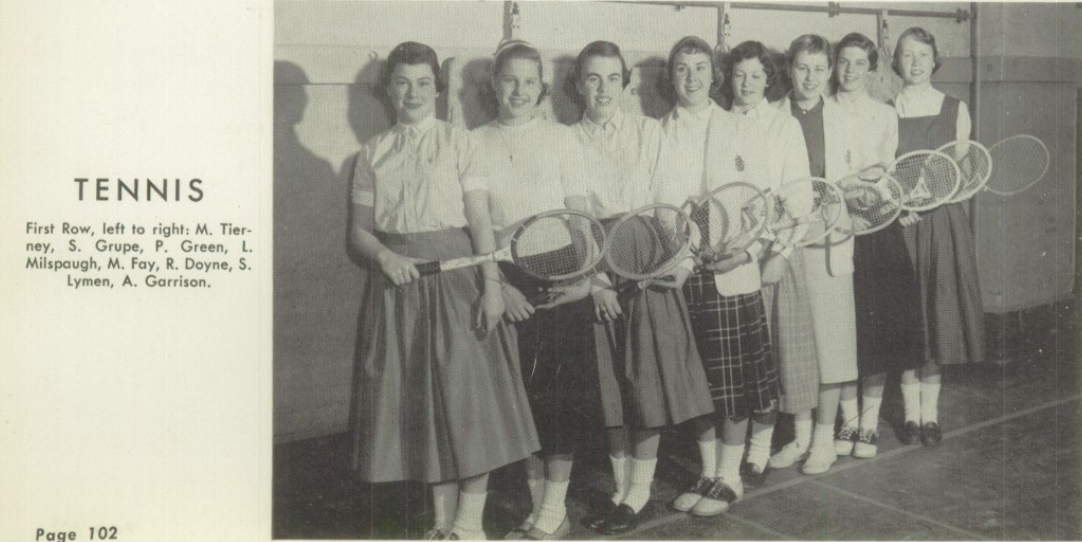 1956 Girls’ Tennis Team