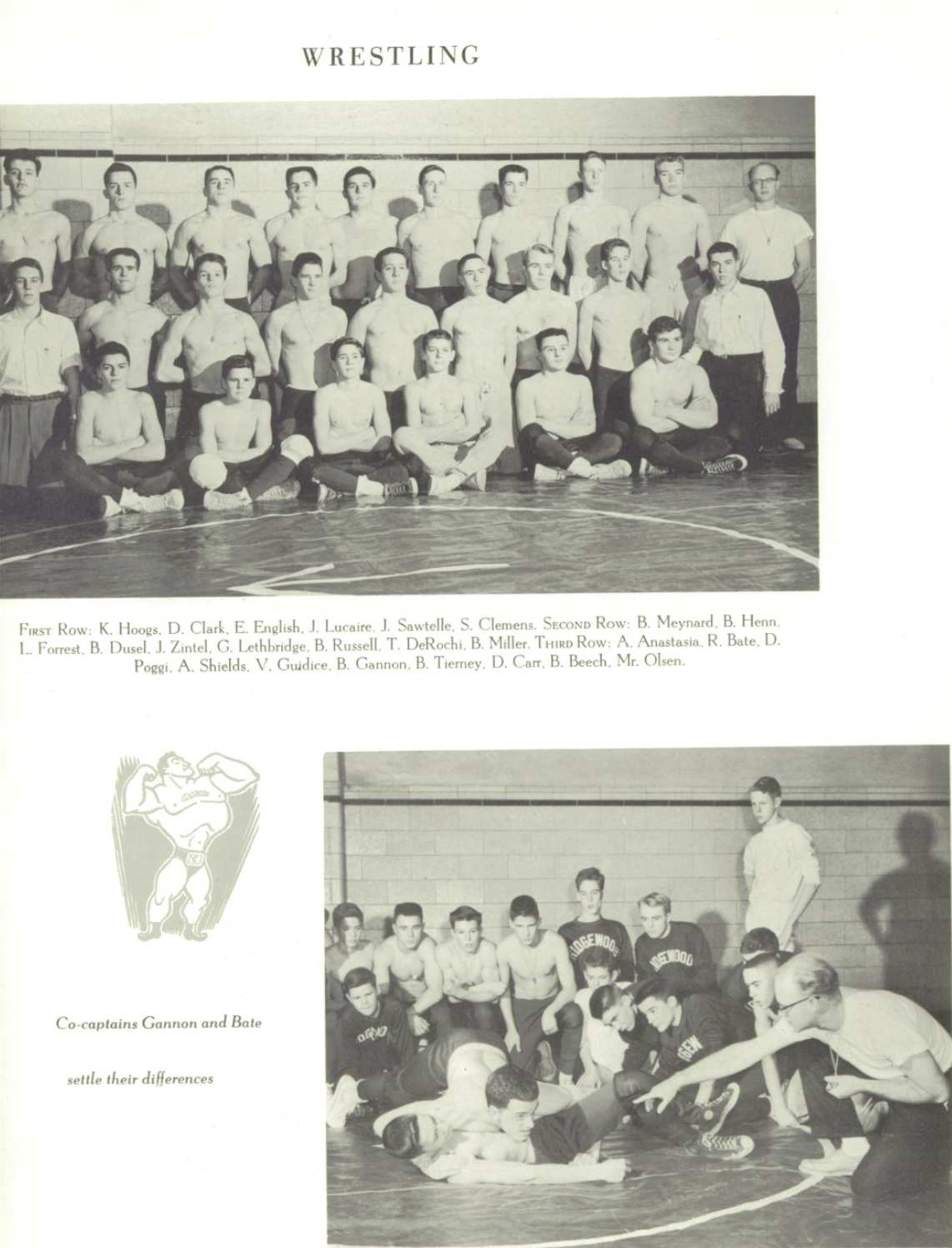 1957 Boys’ Wrestling Team
