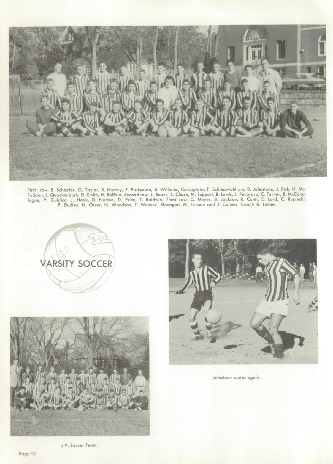 1957 Boys’ Soccer Team
