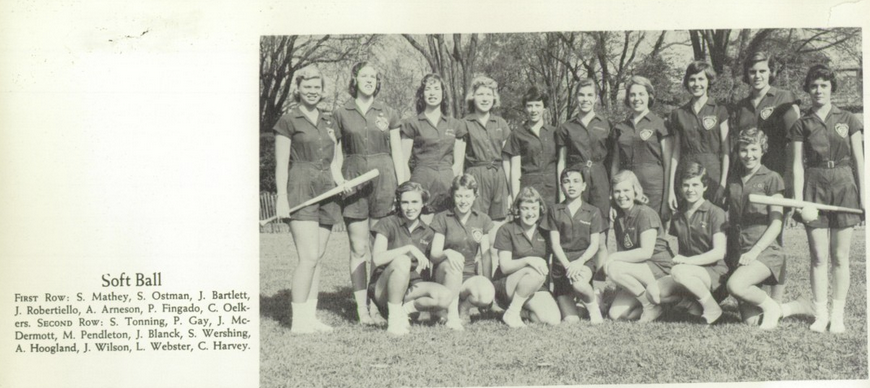 1959 Girls’ Baseball Team