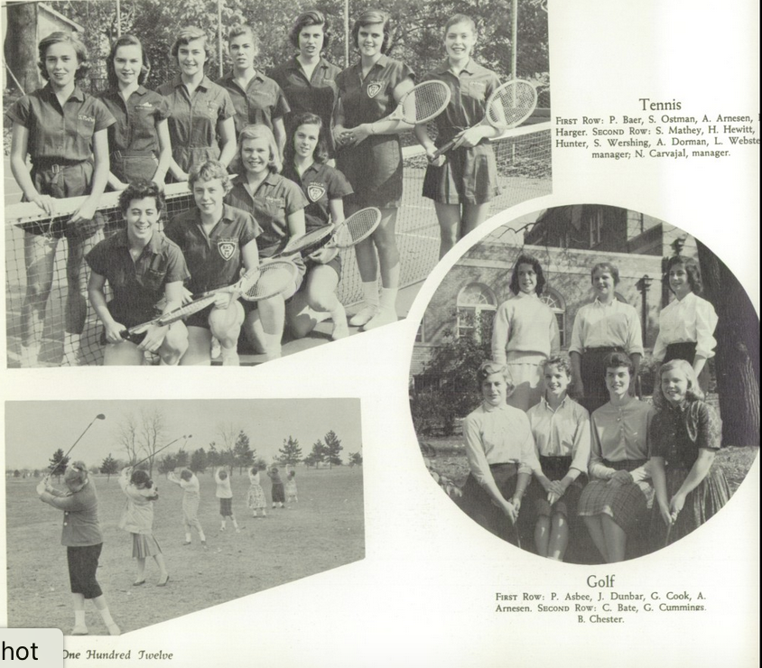 1959 Girls’ Tennis Team