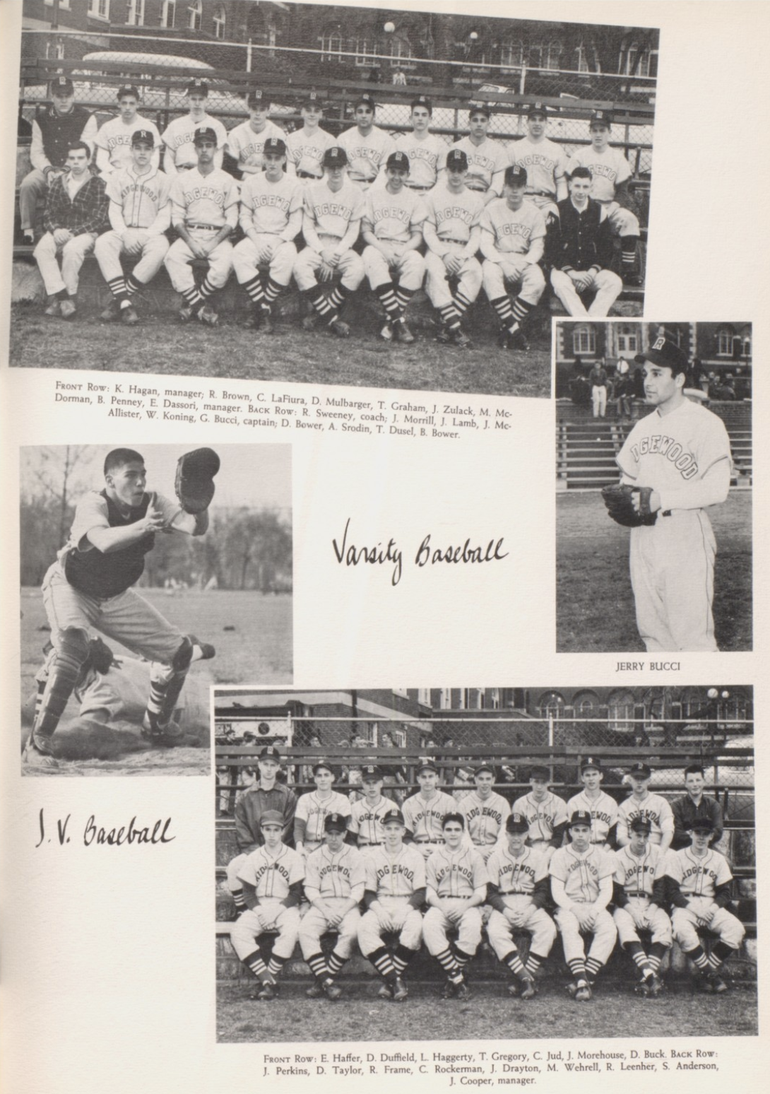 1960 Boys’ Baseball Team