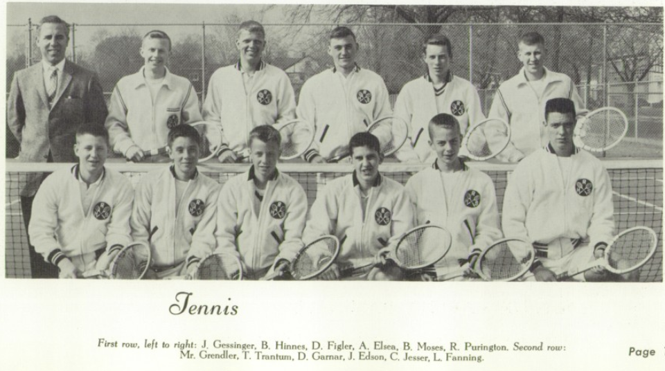 1962 Boys’ Tennis Team